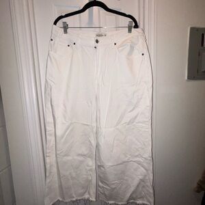 Abercrombie & Fitch Cream High-Rise Jeans